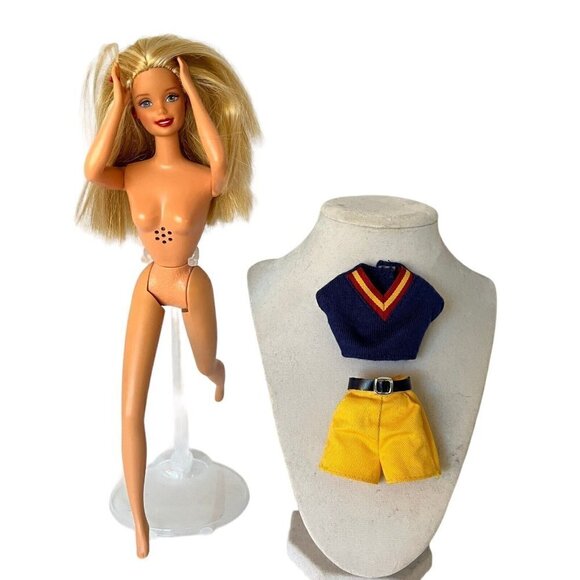 Vtg 1998 Mattel Giggles N Swing Barbie Doll Only Replacement #20333 Tested Works - Picture 3 of 16